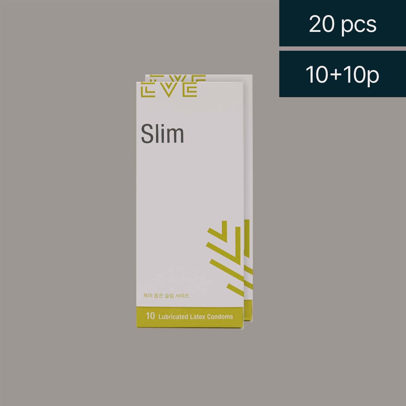 [20P] 이브콘돔 슬림 10+10p